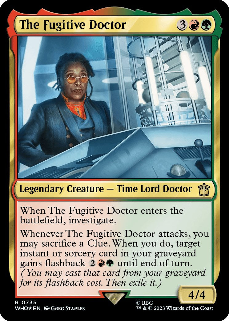 The Fugitive Doctor (Surge Foil) [Doctor Who] | Boutique FDB TCG