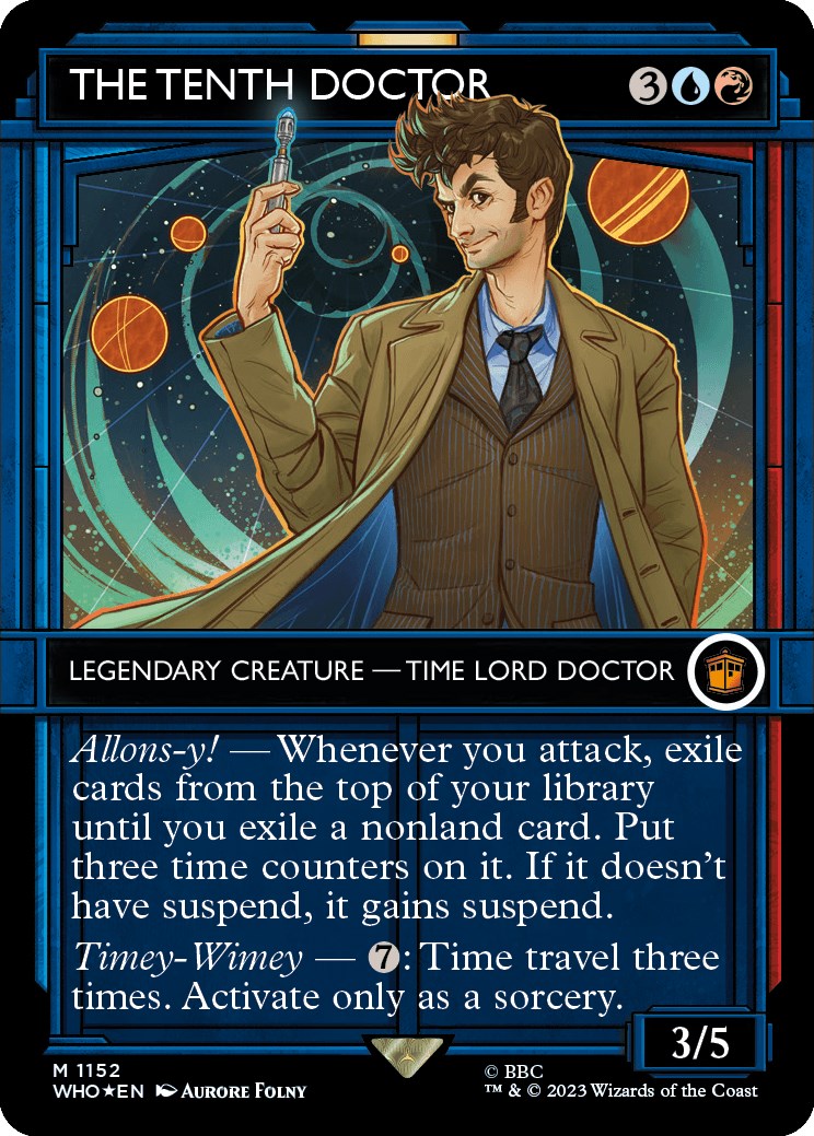 The Tenth Doctor (Showcase) (Surge Foil) [Doctor Who] | Boutique FDB TCG