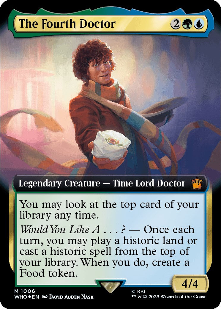 The Fourth Doctor (Extended Art) (Surge Foil) [Doctor Who] | Boutique FDB TCG