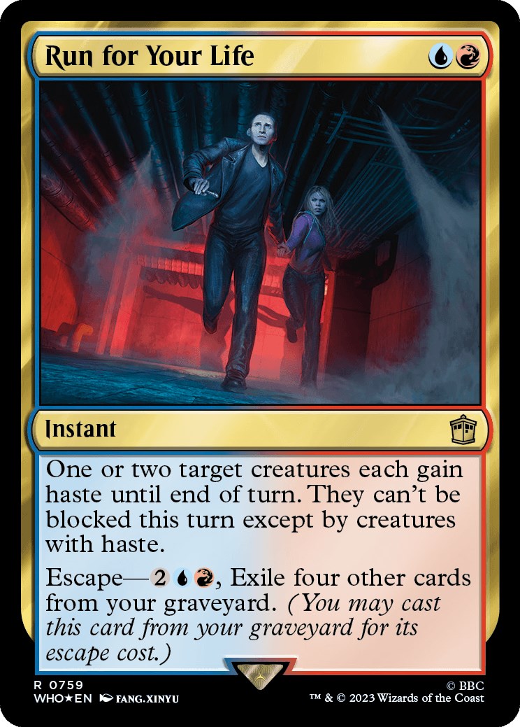 Run for Your Life (Surge Foil) [Doctor Who] | Boutique FDB TCG