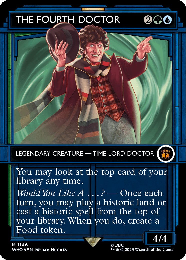 The Fourth Doctor (Showcase) (Surge Foil) [Doctor Who] | Boutique FDB TCG