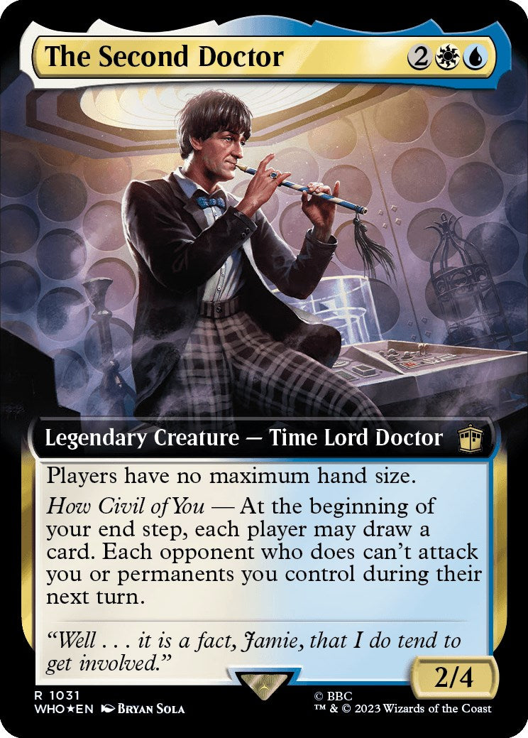 The Second Doctor (Extended Art) (Surge Foil) [Doctor Who] | Boutique FDB TCG