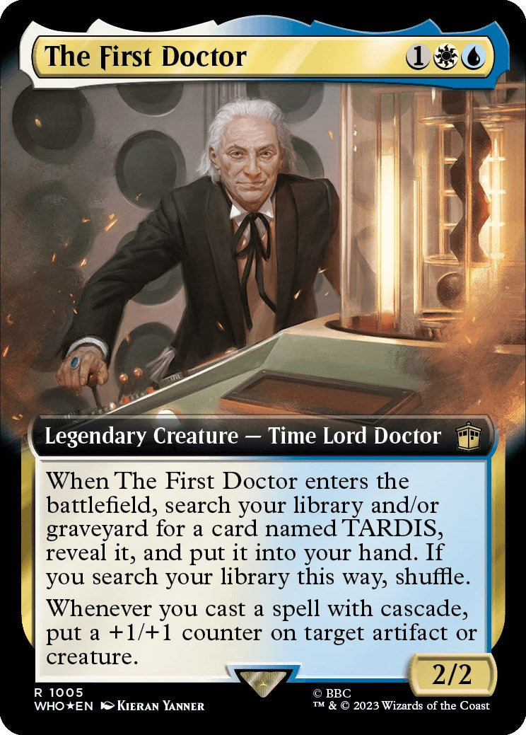 The First Doctor (Extended Art) (Surge Foil) [Doctor Who] | Boutique FDB TCG