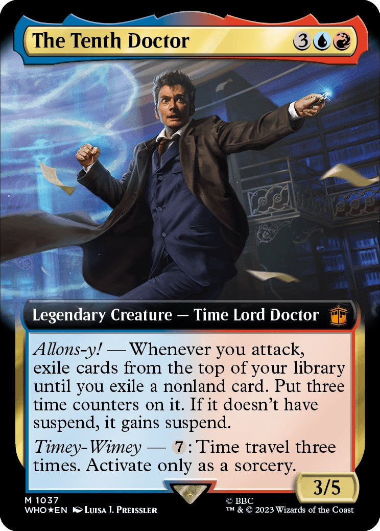 The Tenth Doctor (Extended Art) (Surge Foil) [Doctor Who] | Boutique FDB TCG