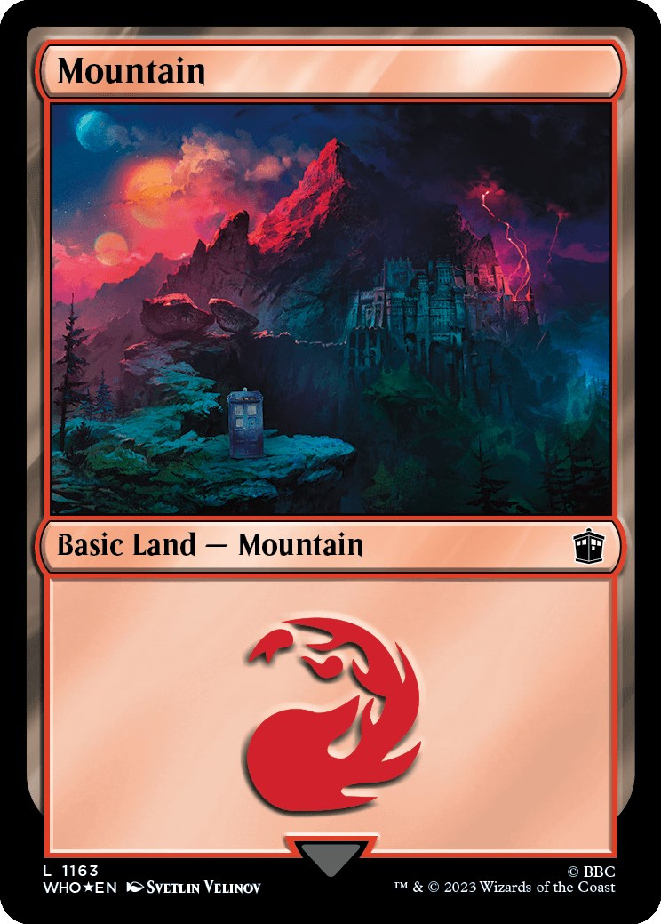 Mountain (1163) (Surge Foil) [Doctor Who] | Boutique FDB TCG