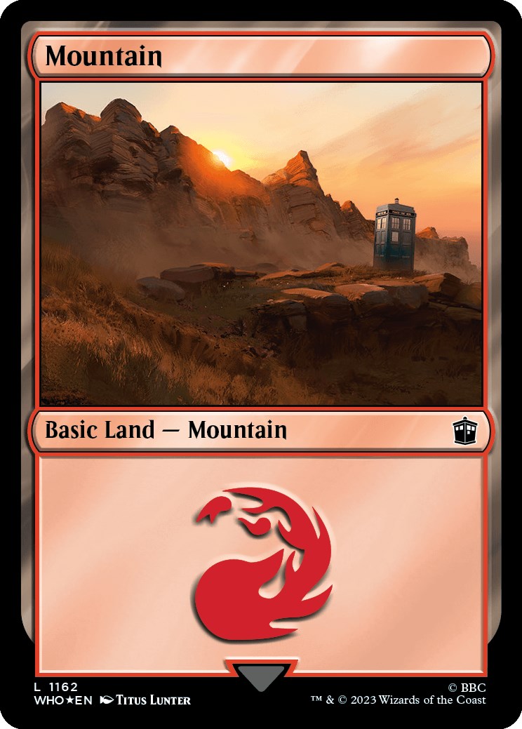 Mountain (1162) (Surge Foil) [Doctor Who] | Boutique FDB TCG