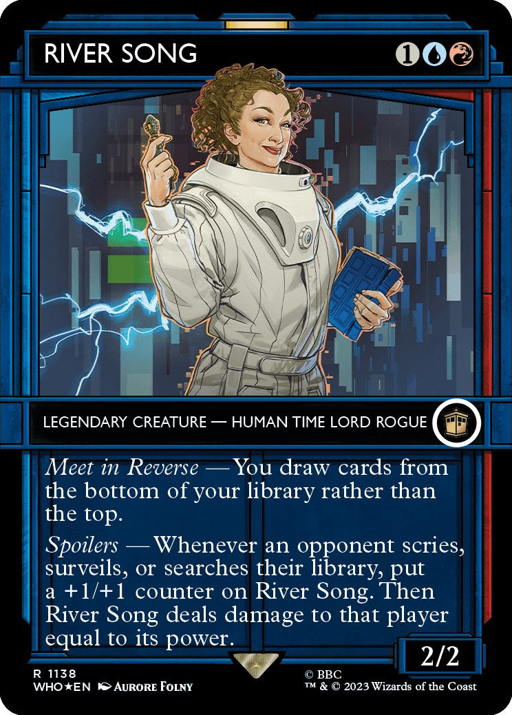 RIVER SONG (Showcase) (Surge Foil) [Doctor Who] | Boutique FDB TCG
