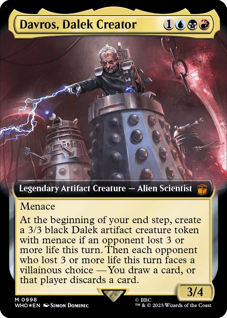 Davros, Dalek Creator (Extended Art) (Surge Foil) [Doctor Who] | Boutique FDB TCG