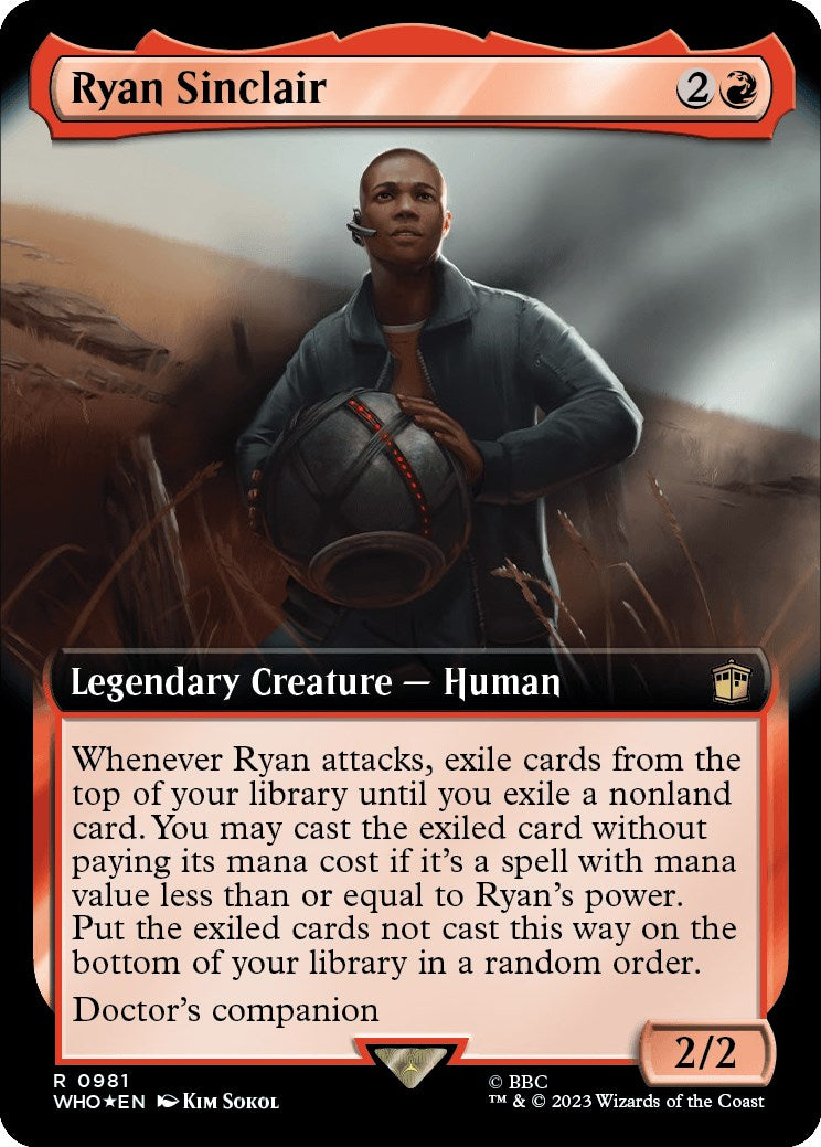 Ryan Sinclair (Extended Art) (Surge Foil) [Doctor Who] | Boutique FDB TCG