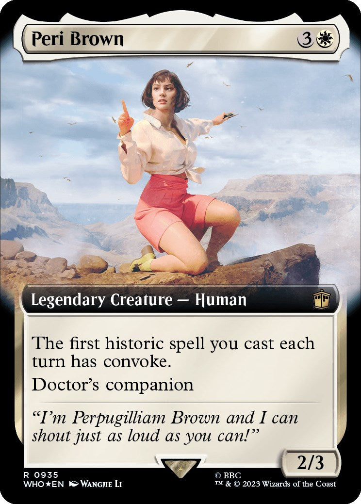 Peri Brown (Extended Art) (Surge Foil) [Doctor Who] | Boutique FDB TCG