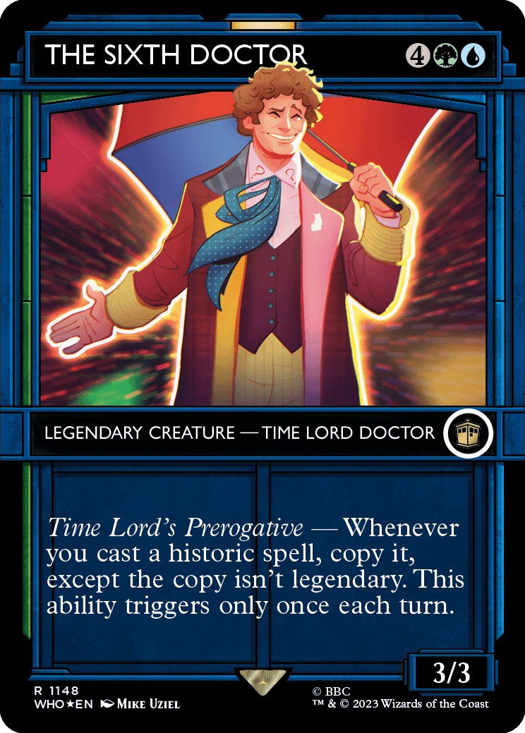 The Sixth Doctor (Showcase) (Surge Foil) [Doctor Who] | Boutique FDB TCG