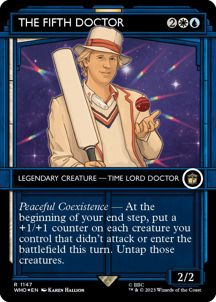 The Fifth Doctor (Showcase) (Surge Foil) [Doctor Who] | Boutique FDB TCG