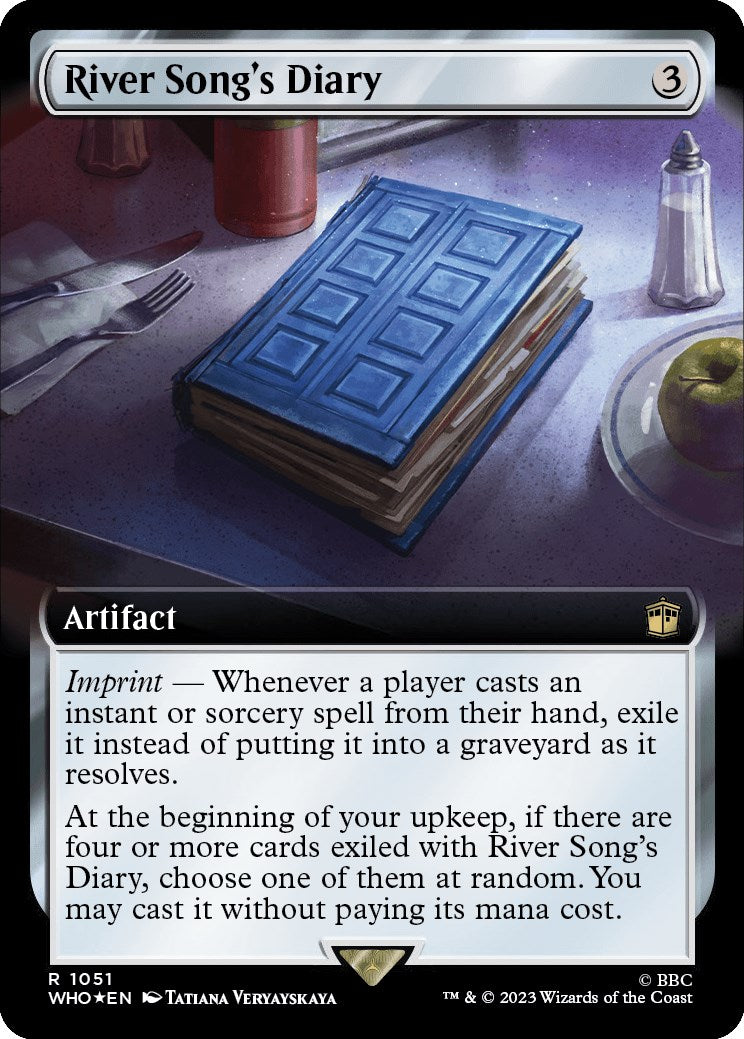 River Song's Diary (Extended Art) (Surge Foil) [Doctor Who] | Boutique FDB TCG