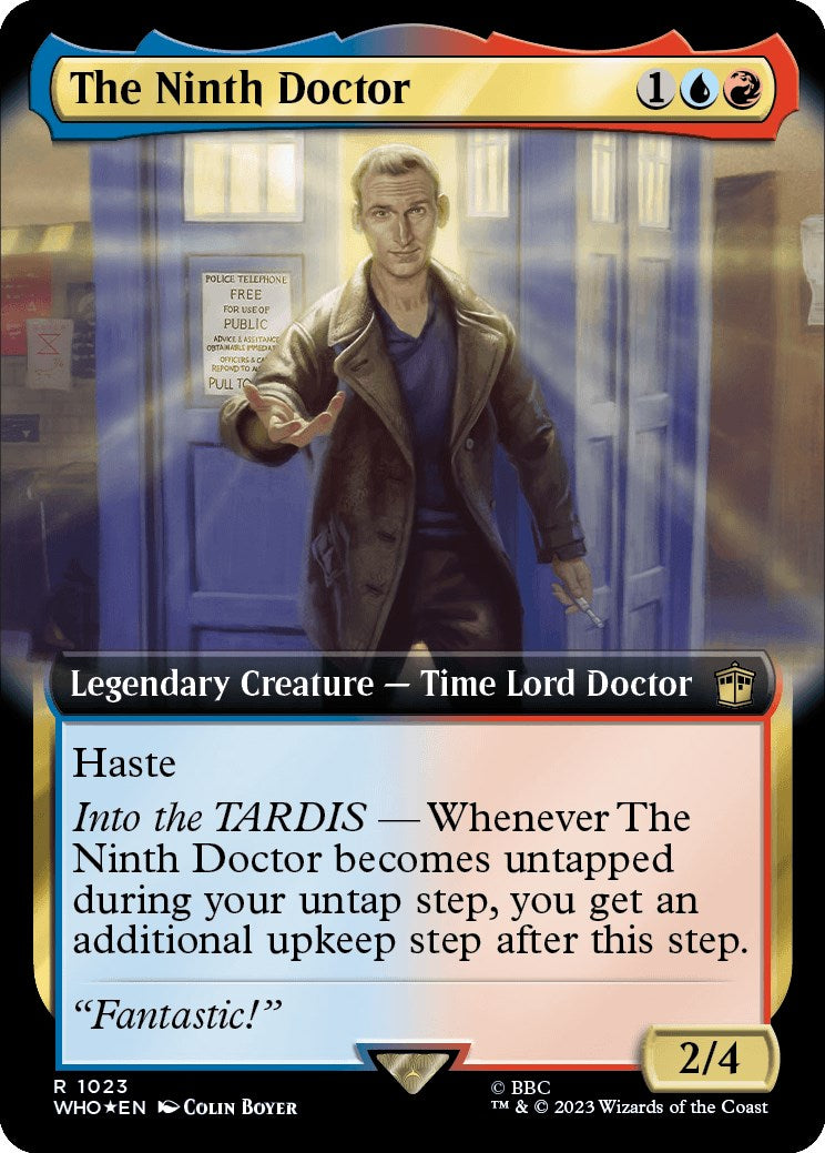 The Ninth Doctor (Extended Art) (Surge Foil) [Doctor Who] | Boutique FDB TCG