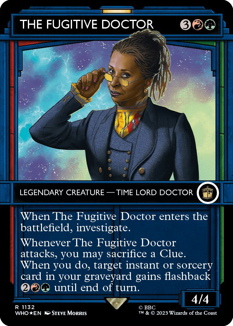 The Fugitive Doctor (Showcase) (Surge Foil) [Doctor Who] | Boutique FDB TCG