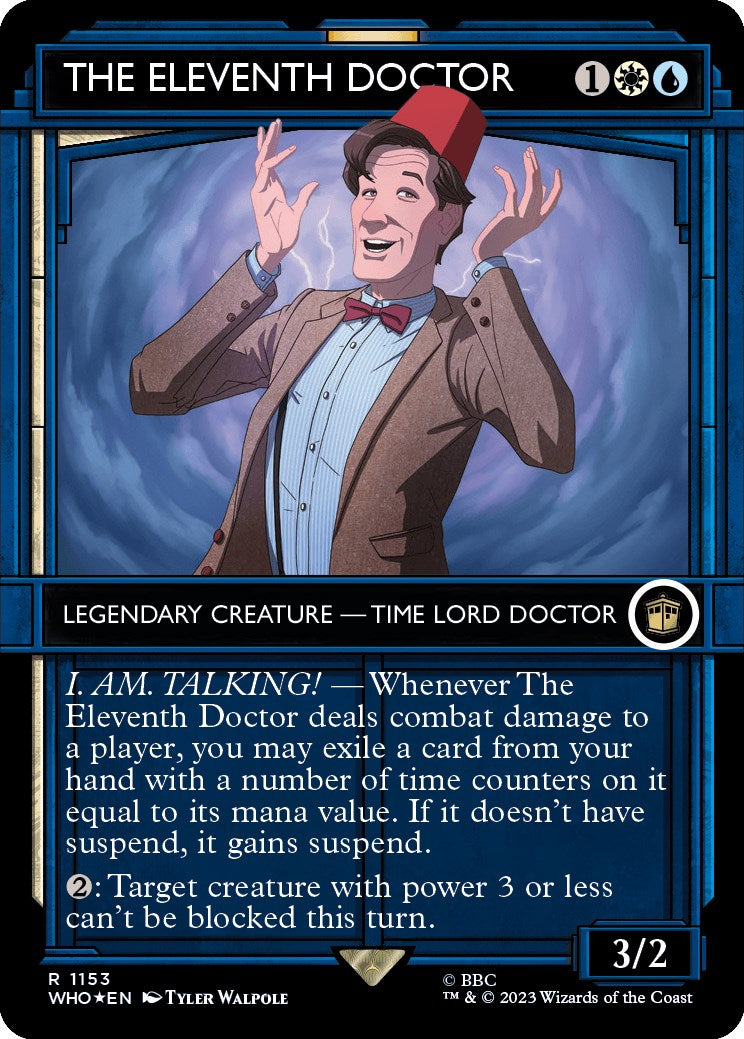 The Eleventh Doctor (Showcase) (Surge Foil) [Doctor Who] | Boutique FDB TCG