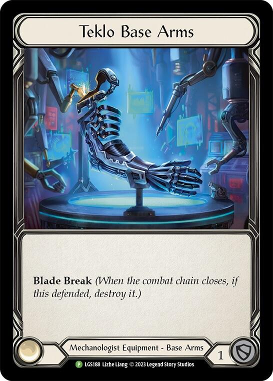 Teklo Base Arms [LGS188] (Promo)  Cold Foil | Boutique FDB TCG