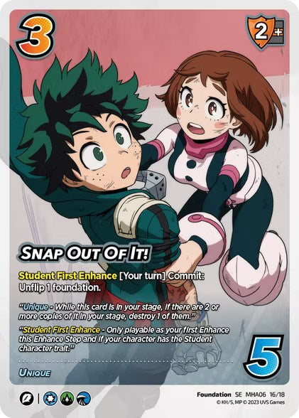 Snap Out Of It! [Jet Burn] | Boutique FDB TCG