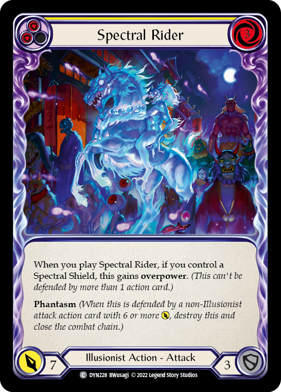 Spectral Rider (Yellow) [DYN228] (Dynasty) | Boutique FDB TCG