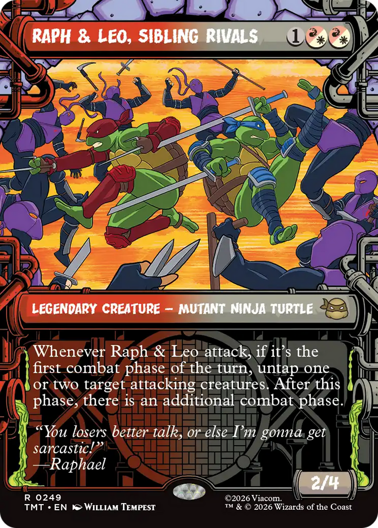 Raph & Leo, Sibling Rivals (Showcase) [Teenage Mutant Ninja Turtles] | Boutique FDB TCG
