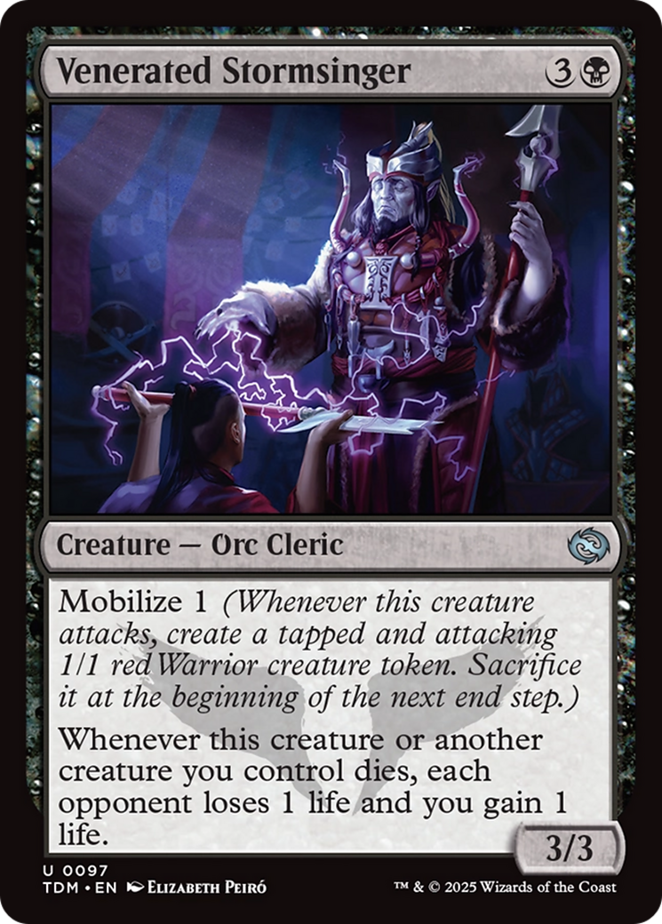 Venerated Stormsinger [Tarkir: Dragonstorm] | Boutique FDB TCG