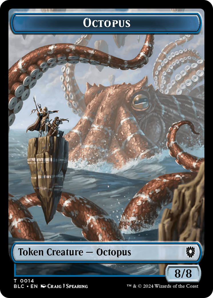 Octopus // Rabbit Double-Sided Token [Bloomburrow Commander Tokens] | Boutique FDB TCG