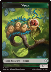 Merfolk // Worm Double-Sided Token [Lorwyn Eclipsed Tokens] | Boutique FDB TCG