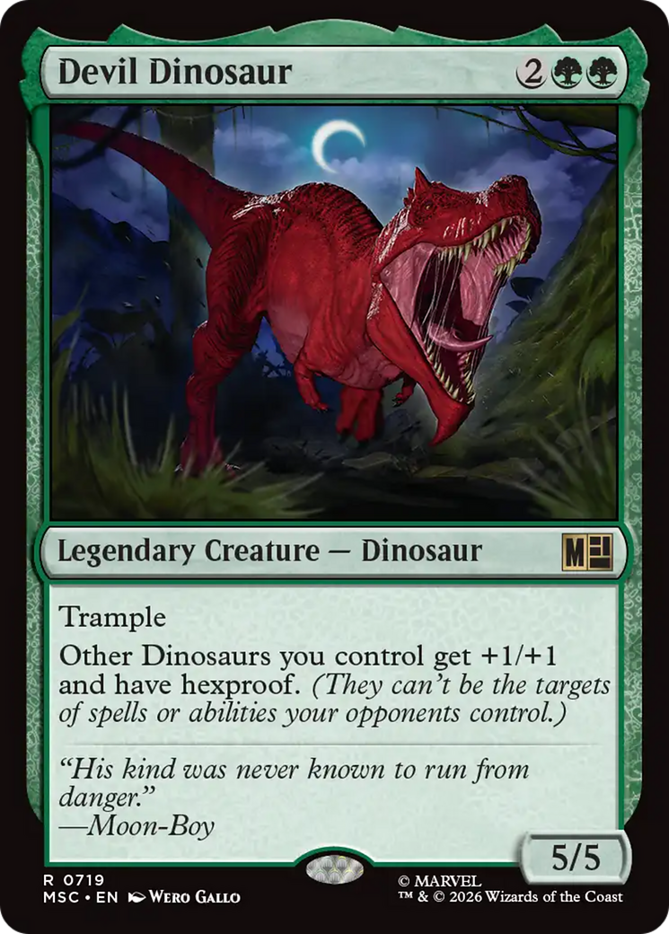 Devil Dinosaur [Marvel Super Heroes Commander] | Boutique FDB TCG