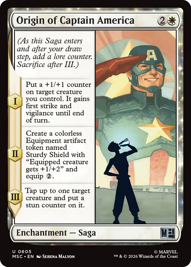 Origin of Captain America [Marvel Super Heroes Commander] | Boutique FDB TCG