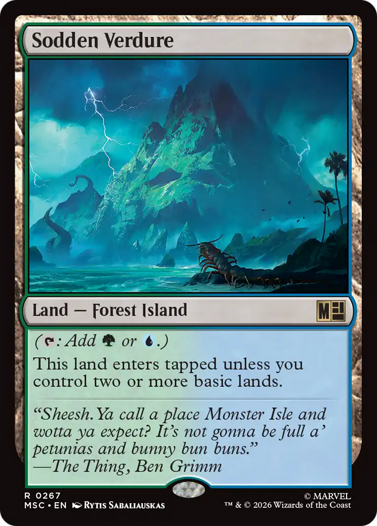 Sodden Verdure (Surge Foil) [Marvel Super Heroes Commander] | Boutique FDB TCG