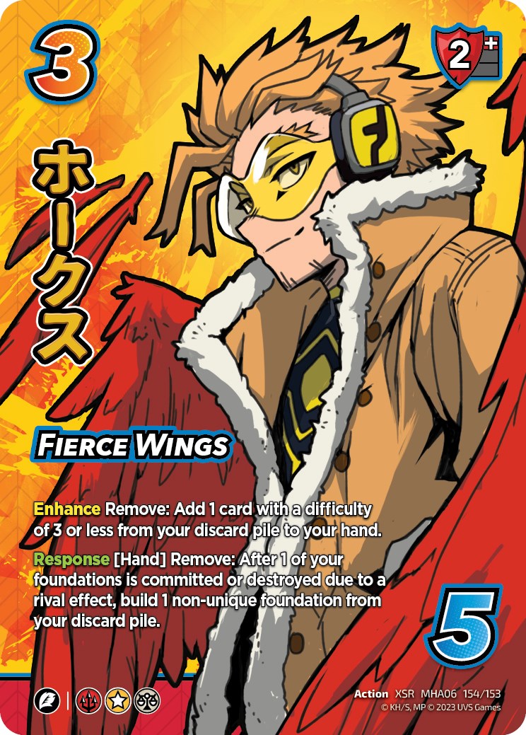 Fierce Wings (XSR) [Jet Burn] | Boutique FDB TCG