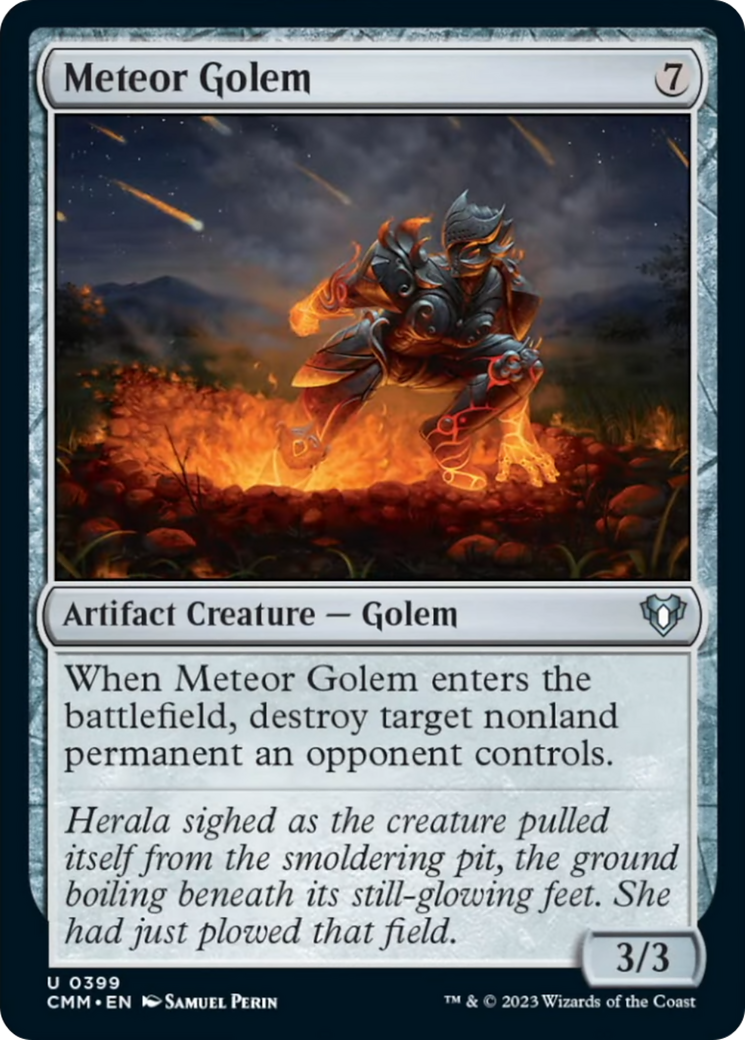 Meteor Golem [Commander Masters] | Boutique FDB TCG