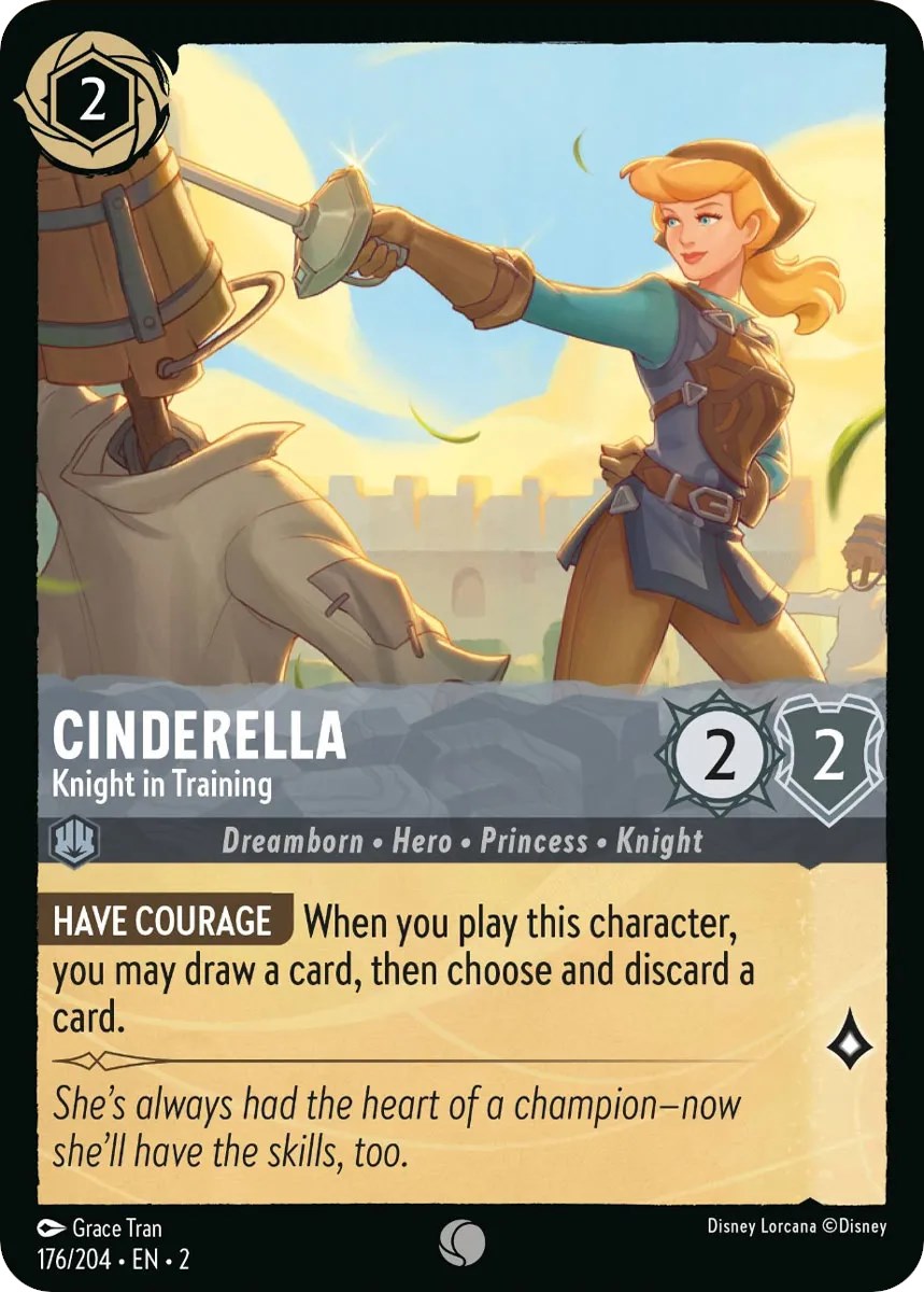 Cinderella - Knight in Training (176/204) [Rise of the Floodborn] | Boutique FDB TCG