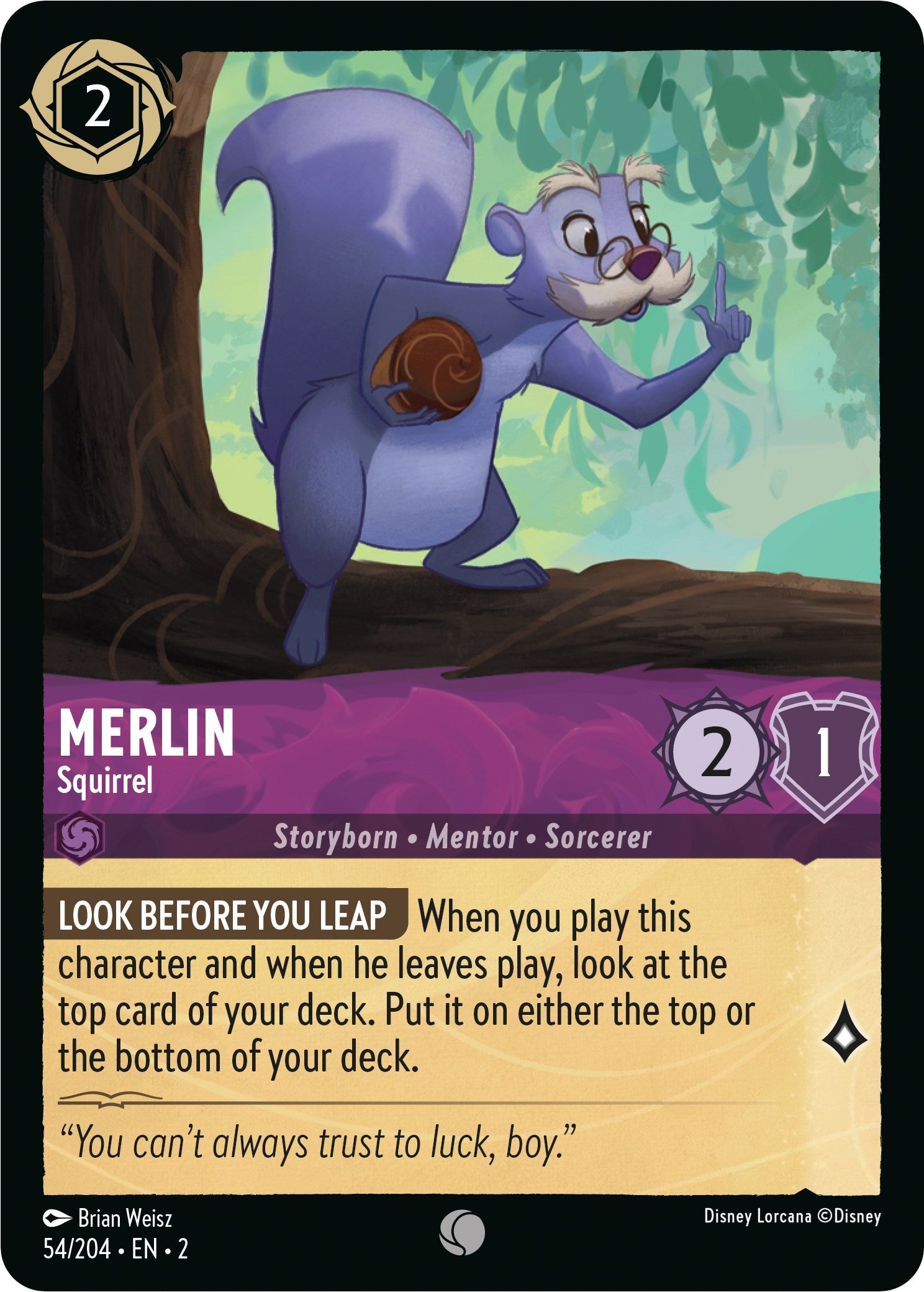 Merlin - Squirrel (54/204) [Rise of the Floodborn] | Boutique FDB TCG