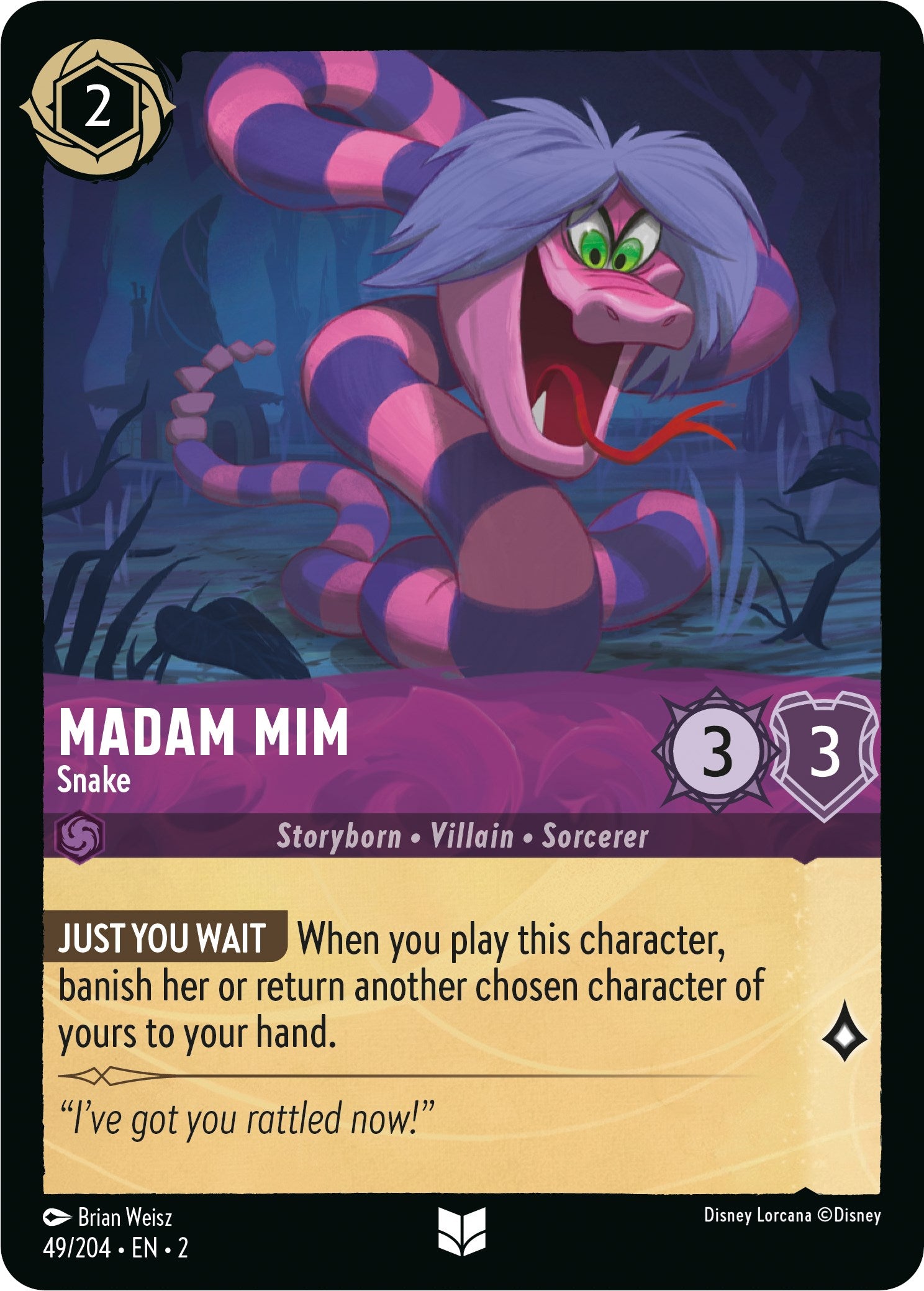 Madam Mim - Snake (49/204) [Rise of the Floodborn] | Boutique FDB TCG