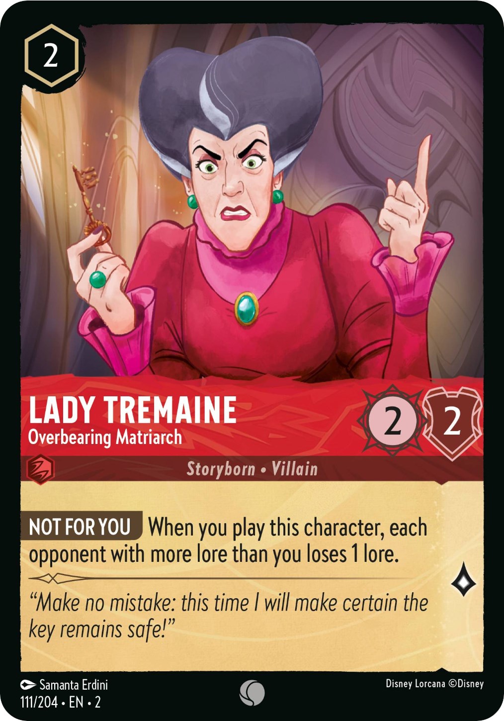 Lady Tremaine - Overbearing Matriarch (111/204) [Rise of the Floodborn] | Boutique FDB TCG