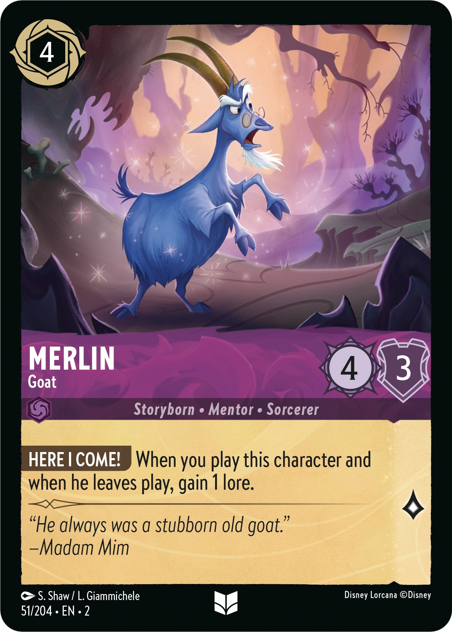 Merlin - Goat (51/204) [Rise of the Floodborn] | Boutique FDB TCG