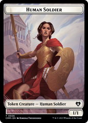 Human Soldier // Knight Double-Sided Token [Commander Masters Tokens] | Boutique FDB TCG