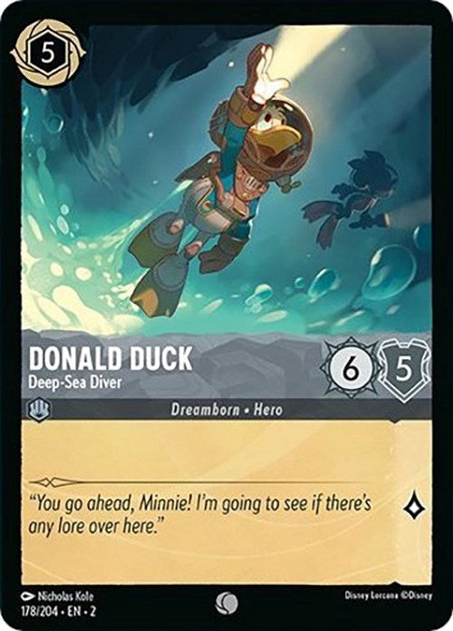 Donald Duck - Deep-Sea Diver (178/204) [Rise of the Floodborn] | Boutique FDB TCG