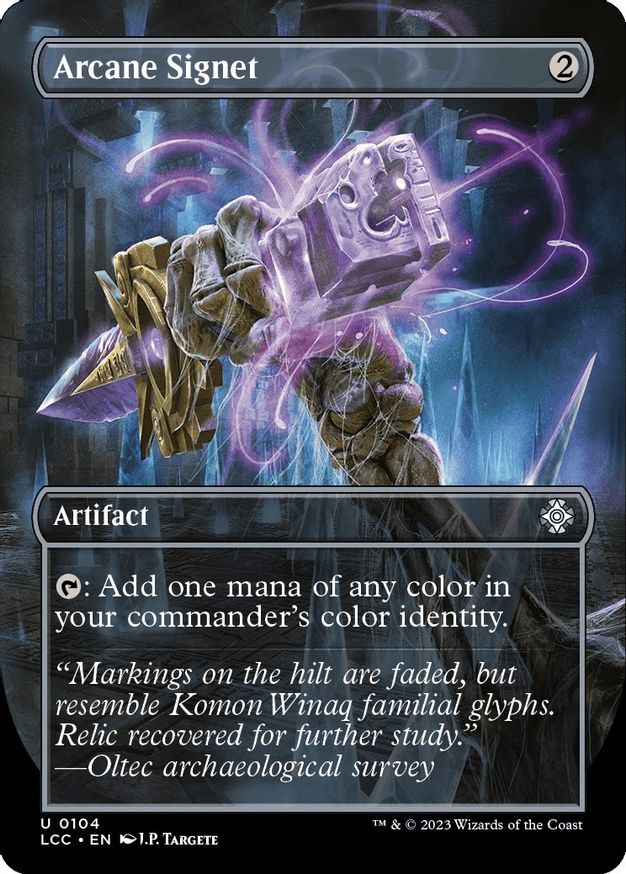 Arcane Signet (Borderless) [The Lost Caverns of Ixalan Commander] | Boutique FDB TCG