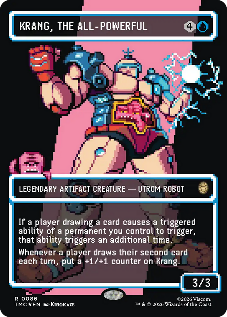 Krang, the All-Powerful (Borderless) (Surge Foil) [Teenage Mutant Ninja Turtles Commander] | Boutique FDB TCG