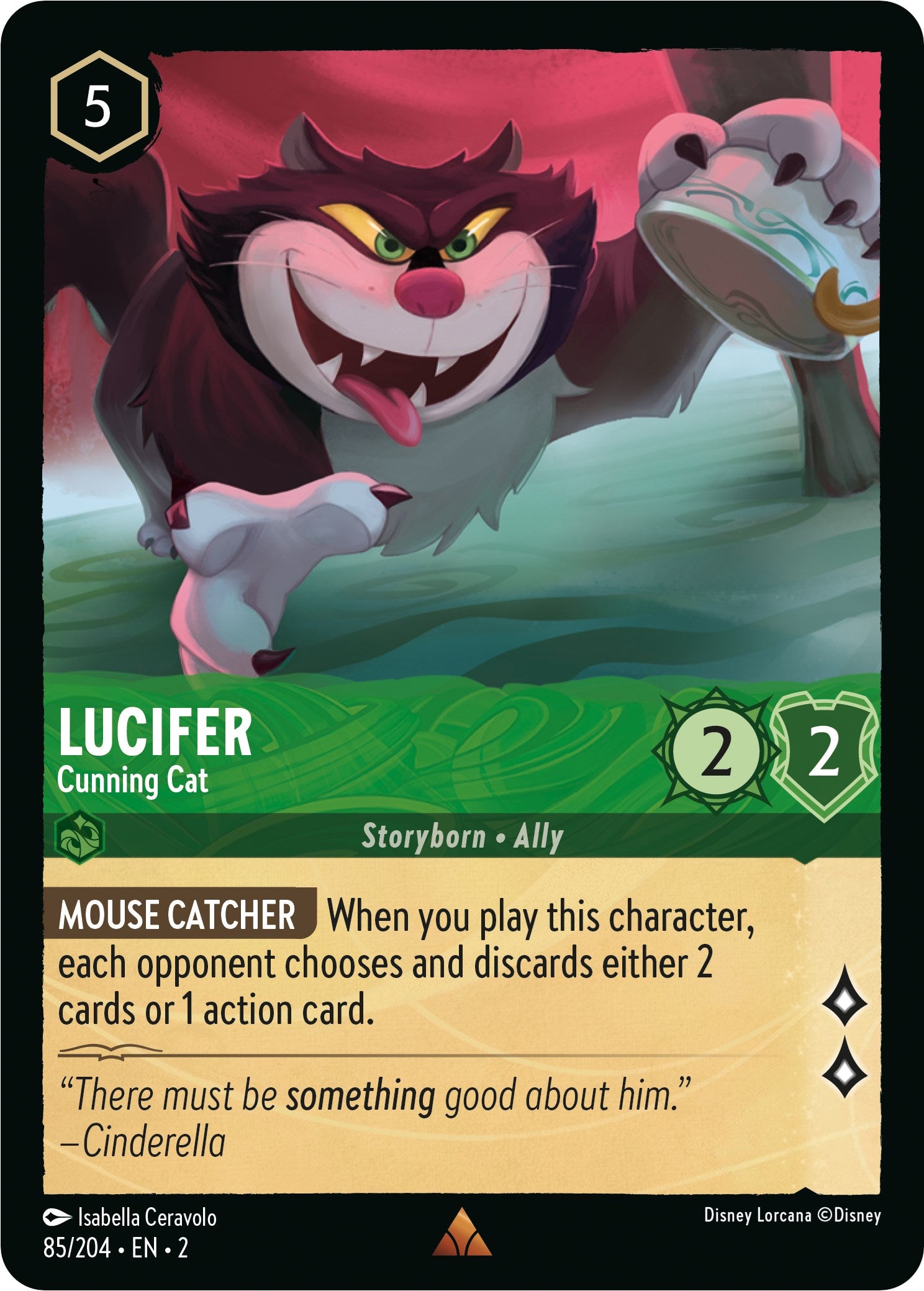 Lucifer - Cunning Cat (85/204) [Rise of the Floodborn] | Boutique FDB TCG