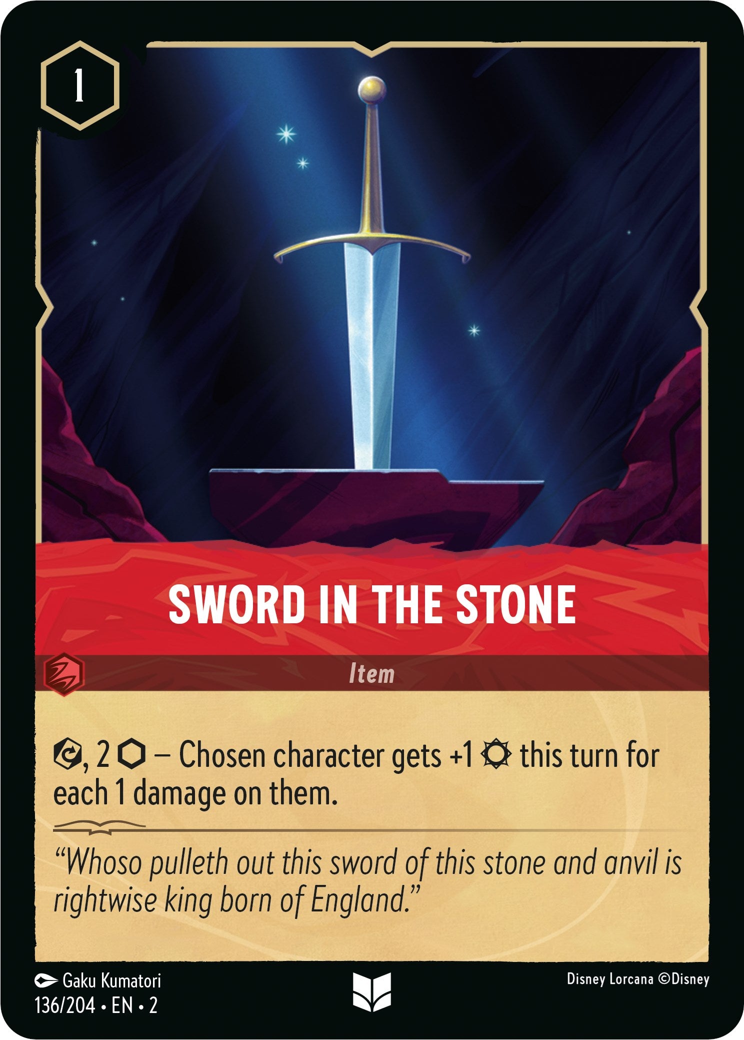 Sword in the Stone (136/204) [Rise of the Floodborn] | Boutique FDB TCG