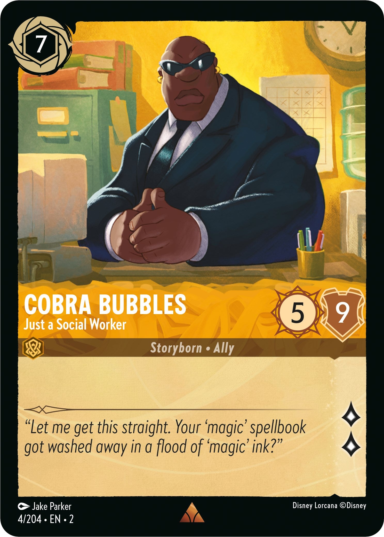 Cobra Bubbles - Just a Social Worker (4/204) [Rise of the Floodborn] | Boutique FDB TCG