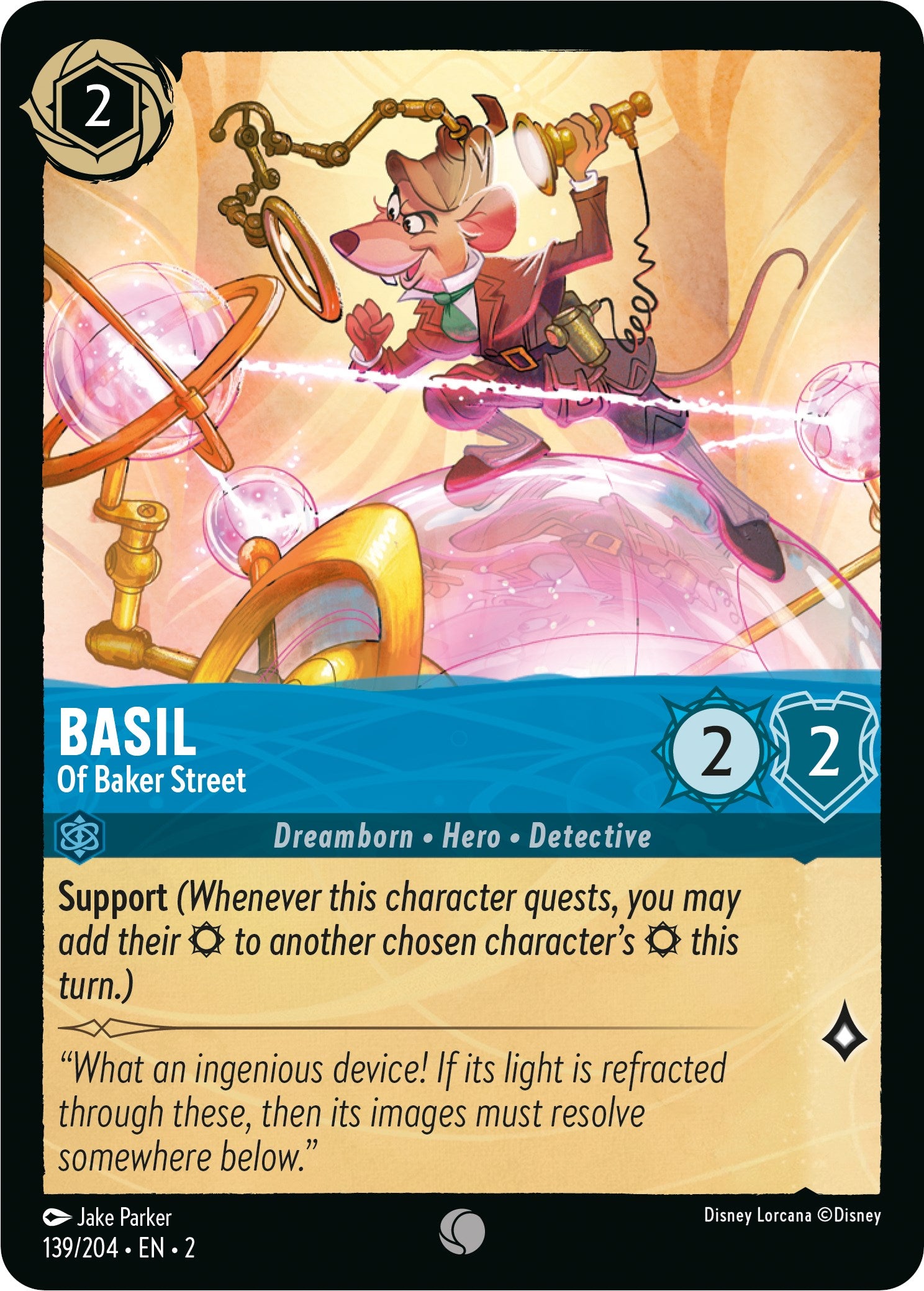 Basil - Of Baker Street (139/204) [Rise of the Floodborn] | Boutique FDB TCG