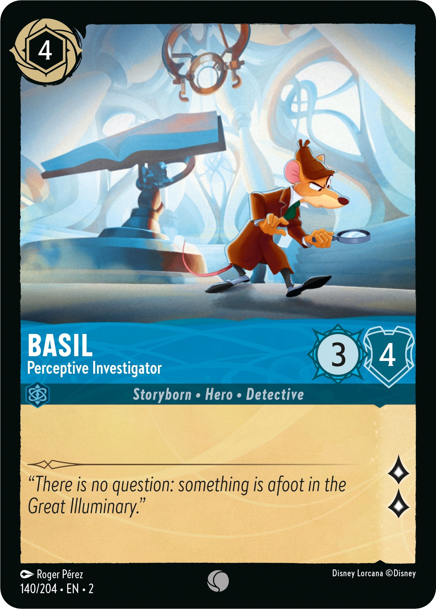 Basil - Perceptive Investigator (140/204) [Rise of the Floodborn] | Boutique FDB TCG