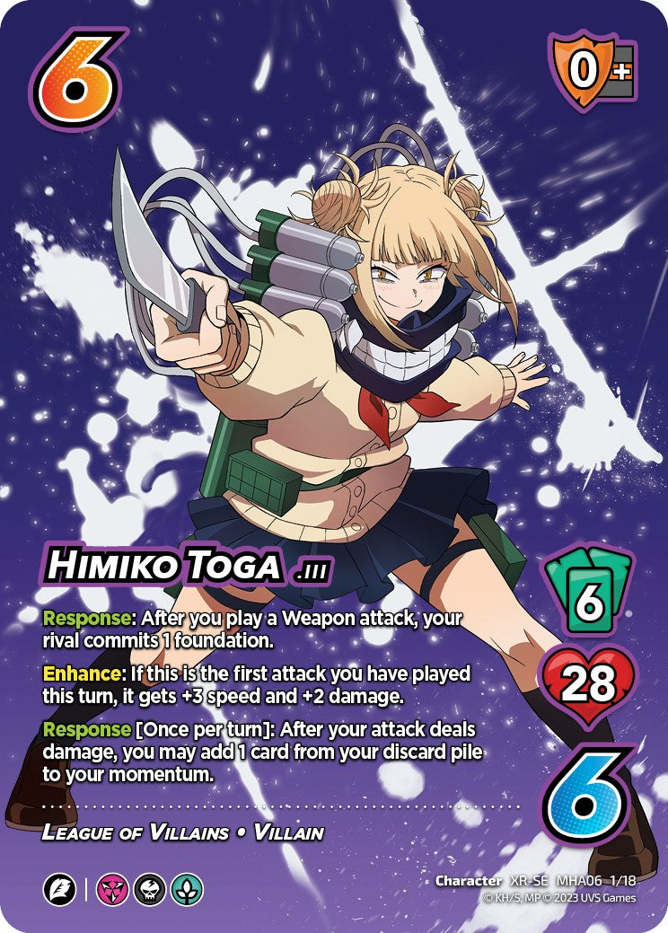 Himiko Toga (XR) [Jet Burn] | Boutique FDB TCG