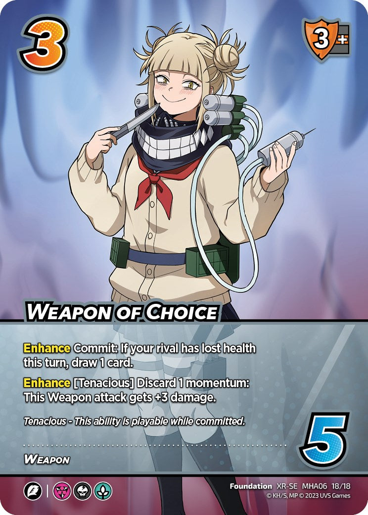 Weapon of Choice (XR) [Jet Burn] | Boutique FDB TCG
