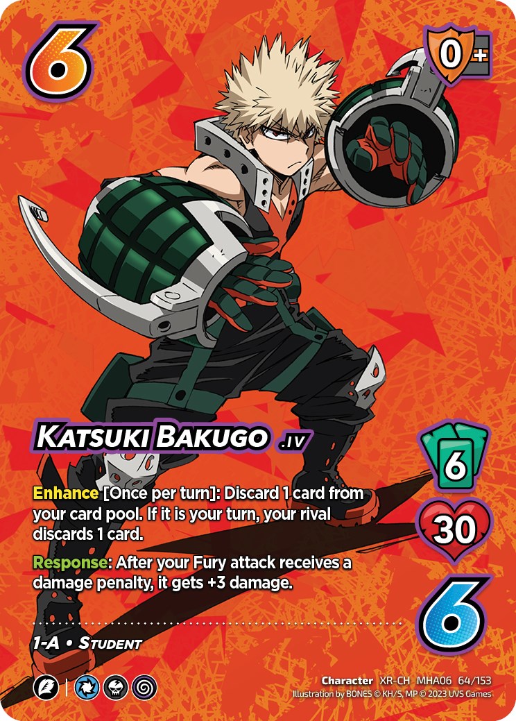 Katsuki Bakugo (64/153) (XR) [Jet Burn] | Boutique FDB TCG