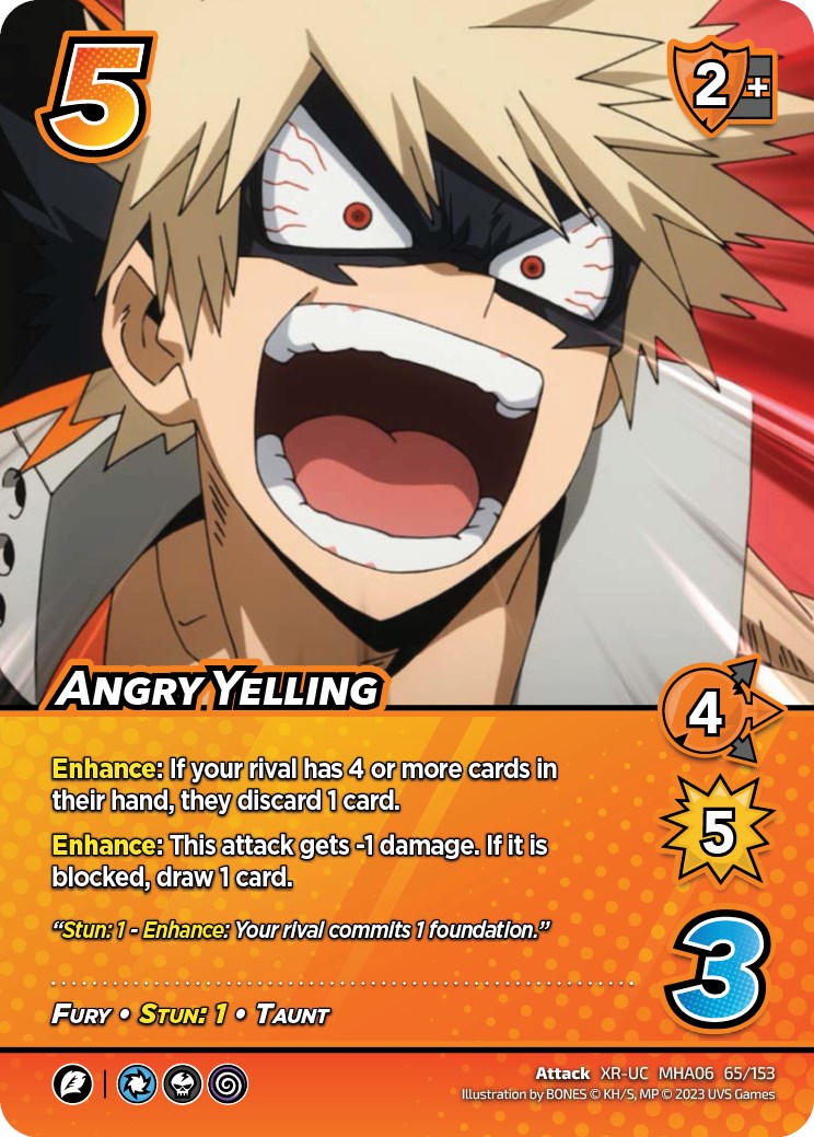 Angry Yelling (XR) [Jet Burn] | Boutique FDB TCG